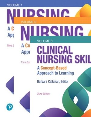 Nursing A Concept-Based Approach to Learning Volumes I II & III 3rd Edition Pearson Education TEST BANK