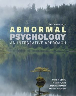 Abnormal Psychology 6th Edition Barlow TEST BANK