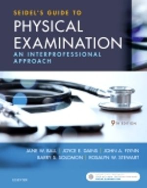 Seidel's Guide to Physical Examination 9th Edition Ball TEST BANK