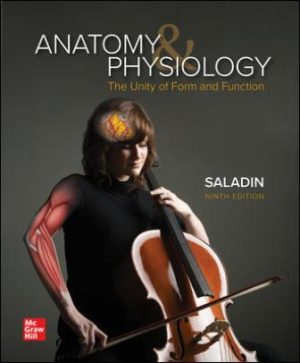 Anatomy and Physiology: The Unity of Form and Function 9th Edition Saladin TEST BANK