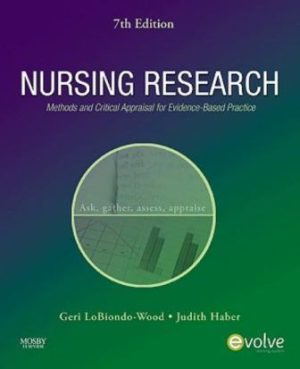 Nursing Research 7th Edition LoBiondo-Wood TEST BANK