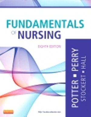 Fundamentals of Nursing 8th Edition Potter TEST BANK