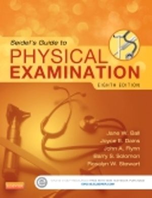 Seidel's Guide to Physical Examination 8th Edition Ball TEST BANK
