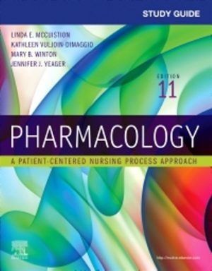 Pharmacology 11th Edition McCuistion TEST BANK