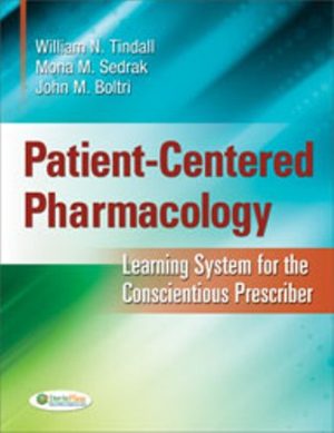 Patient Centered Pharmacology 1st Edition Tindall TEST BANK