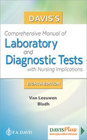 Davis's Comprehensive Manual of Laboratory and Diagnostic Tests With Nursing Implications 8th Edition Van Leeuwen TEST BANK