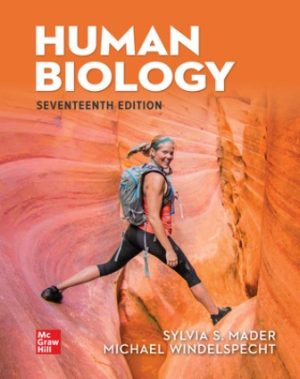 Human Biology 17th Edition Mader SOLUTION MANUAL