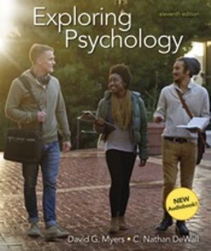 Exploring Psychology 11th Edition Myers TEST BANK