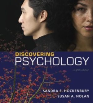 Discovering Psychology 8th Edition Hockenbury TEST BANK