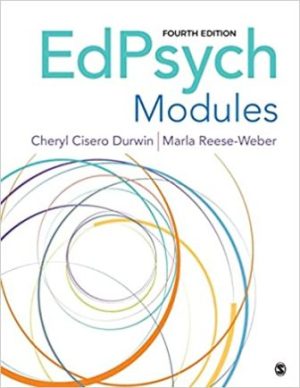 EdPsych Modules 4th Edition Durwin TEST BANK