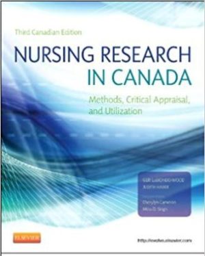 Nursing Research in Canada 3rd Edition LoBiondo-Wood TEST BANK