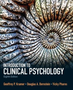 Introduction to Clinical Psychology 8th Edition Kramer TEST BANK