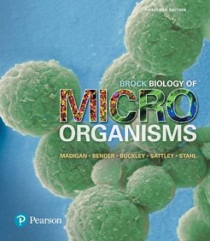 Brock Biology of Microorganisms 15th Edition Madigan TEST BANK
