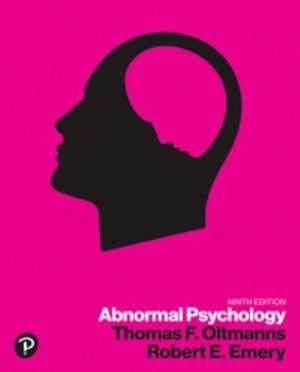 Abnormal Psychology 9th Edition Oltmanns TEST BANK