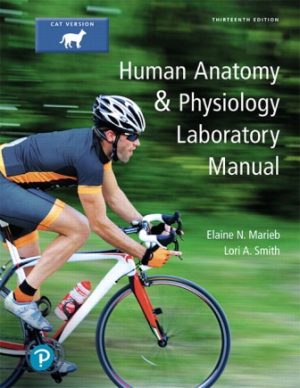 Human Anatomy and Physiology Laboratory Manual Cat version 13th Edition Marieb TEST BANK