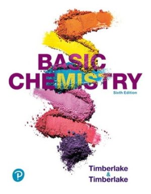 Basic Chemistry 6th Edition Timberlake TEST BANK