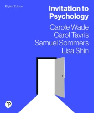 Invitation to Psychology 8th Edition Wade TEST BANK
