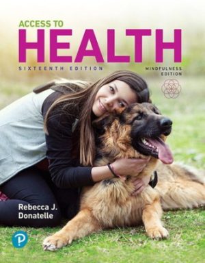 Access to Health 16th Edition Donatelle TEST BANK