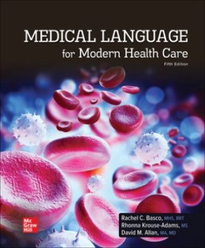Medical Language for Modern Health Care 5th Edition Basco TEST BANK
