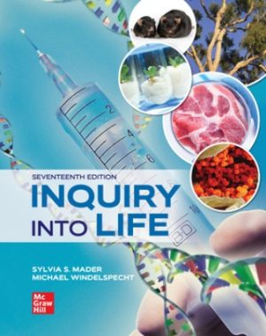 Inquiry into Life 17th Edition Mader TEST BANK