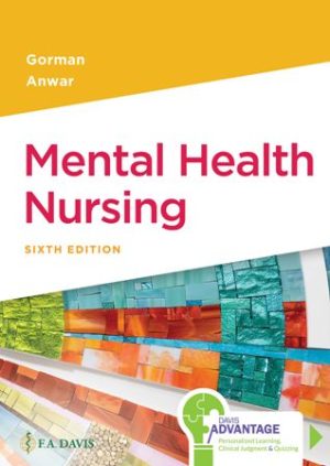 Mental Health Nursing 6th Edition Gorman TEST BANK