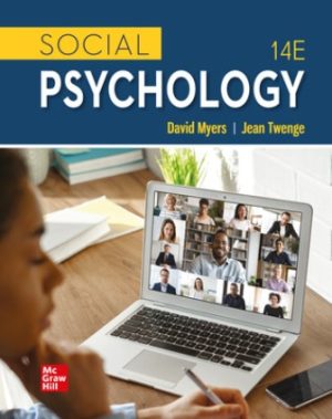 Social Psychology 14th Edition Myers TEST BANK