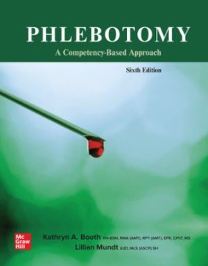 Phlebotomy: A Competency Based Approach 6th Edition Booth SOLUTION MANUAL