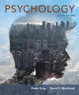 Psychology 8th Edition Gray TEST BANK