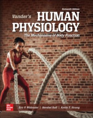 Vander's Human Physiology 16th Edition Widmaier SOLUTION MANUAL