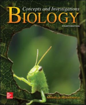 Biology: Concepts and Investigations 4th Edition Hoefnagels TEST BANK