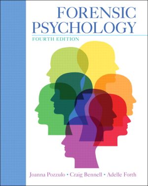 Forensic Psychology 4th Edition Pozzulo TEST BANK