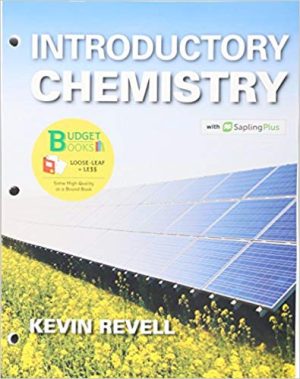 Introductory Chemistry & Sapling Plus for Introductory Chemistry Unbnd/Psc Edition Revell SOLUTION MANUAL