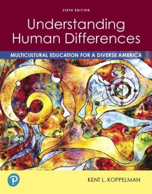 Understanding Human Differences: Multicultural Education for a Diverse America 6th Edition Koppelman TEST BANK