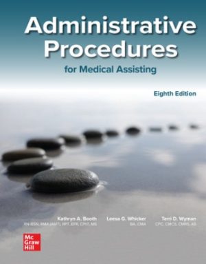 Administrative Procedures for Medical Assisting 8th Edition Booth TEST BANK