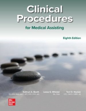 Clinical Procedures for Medical Assisting 8th Edition Booth TEST BANK