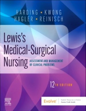 Lewis's Medical-Surgical Nursing 12th Edition Harding TEST BANK