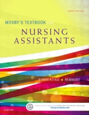 Textbook for Nursing Assistants 9th Edition Sorrentino TEST BANK