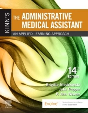 Kinn's The Administrative Medical Assistant 14th Edition Niedzwiecki TEST BANK