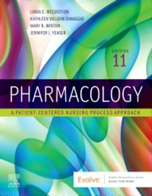 Pharmacology 11th Edition McCuistion TEST BANK