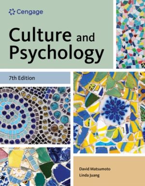 Culture and Psychology 7th Edition Matsumoto TEST BANK